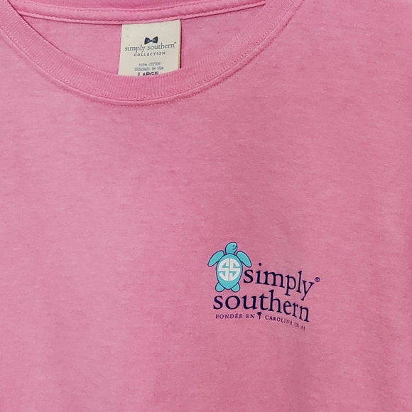Simply Southern Top T Shirt Cotton Large EUC - Picture 3 of 7